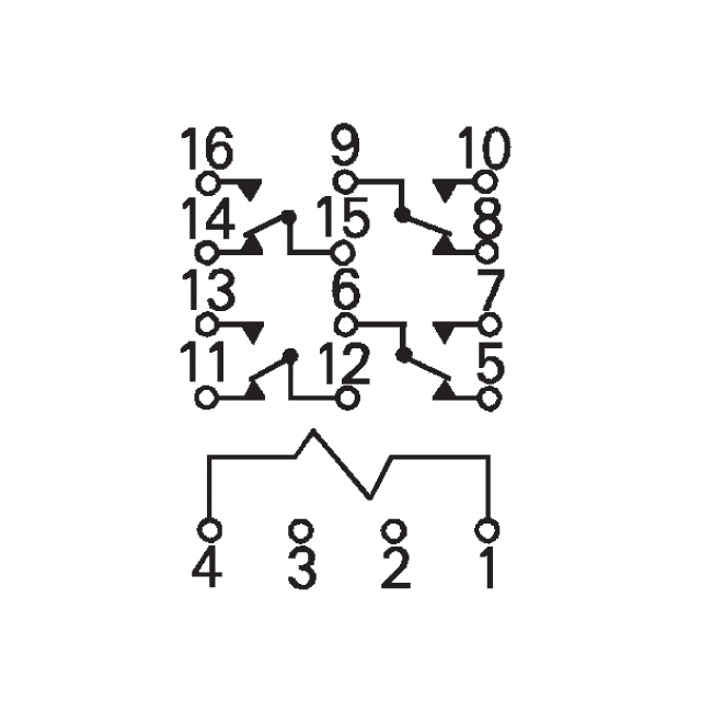 R10-E1M4-V700 TE Connectivity Potter & Brumfield Relays  Power Relays Over 2 Amps